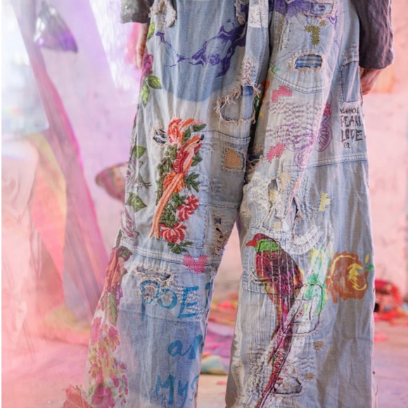 🐞NWT MAGNOLIA PEARL Peonies Dani Blues Denims🐞 - Picture 4 of 9